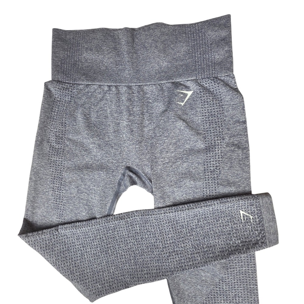 Gymshark Vital Seamless Leggings Grey Marl High Waisted Yoga Pants Womens Small